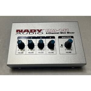 Nady Audio MM-141 4-Channel Mixing Board Untested